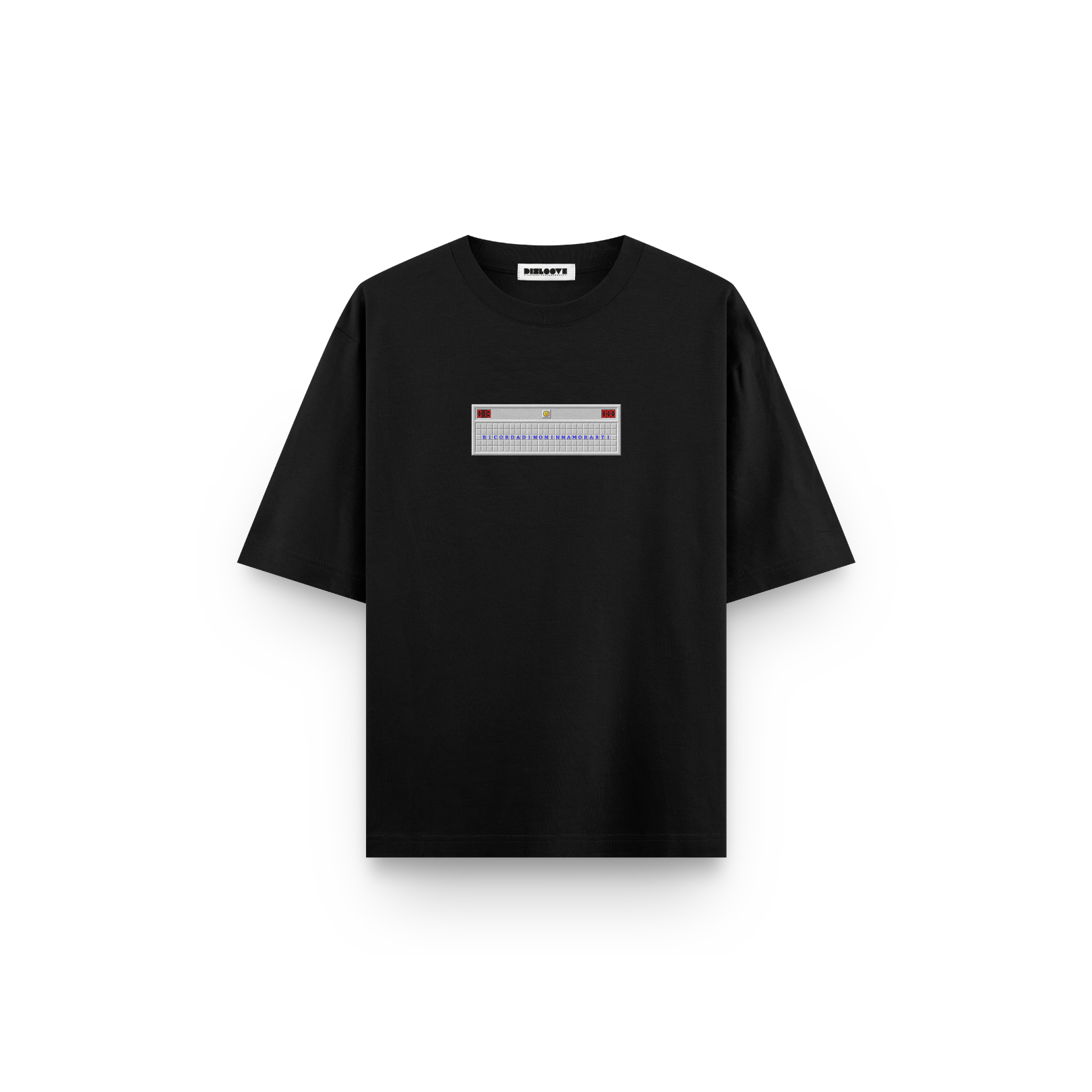 T-SHIRT NERA CAMPO MINATO
