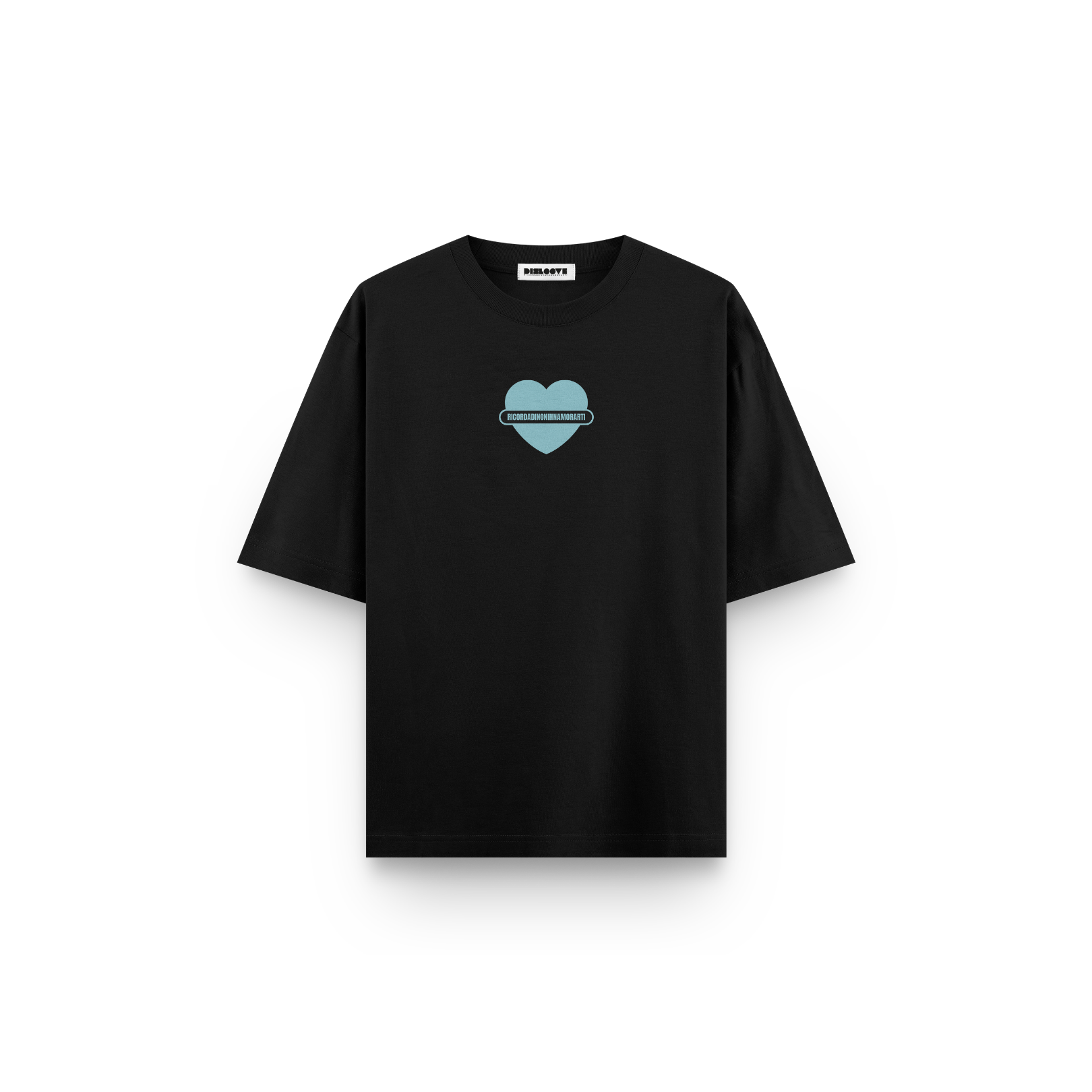 T-SHIRT NERA BOXY LOGO