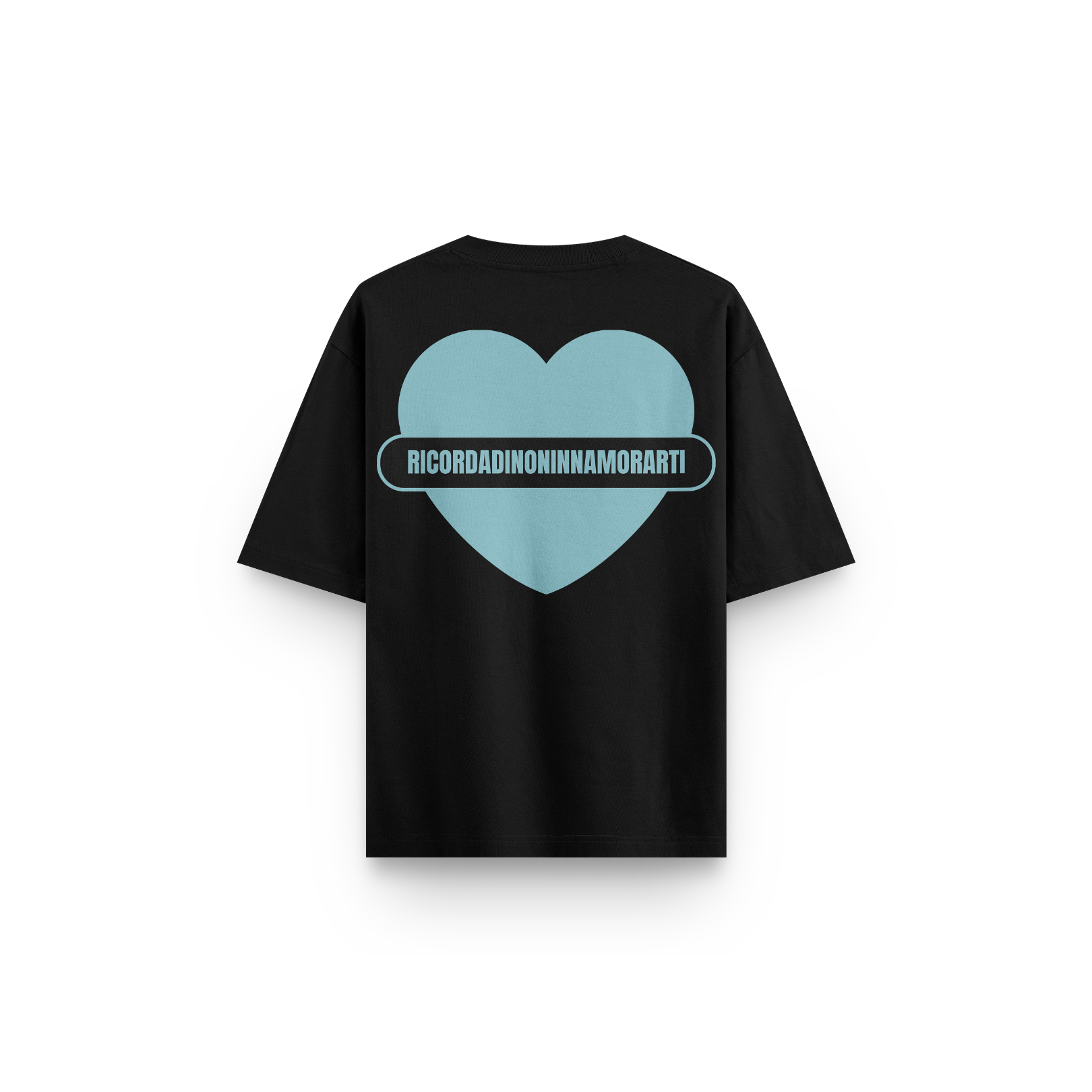 T-SHIRT NERA BOXY LOGO