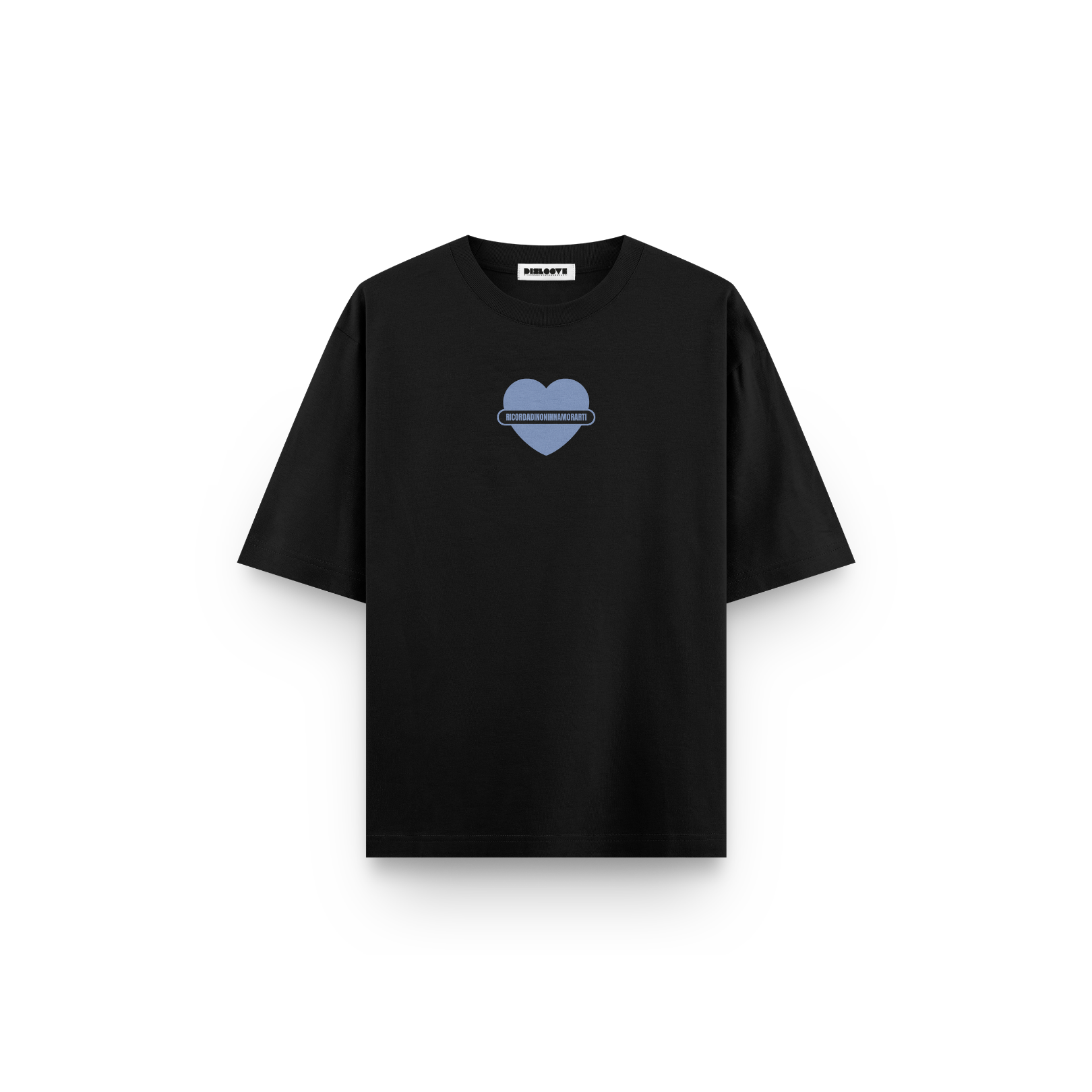 T-SHIRT NERA BOXY LOGO