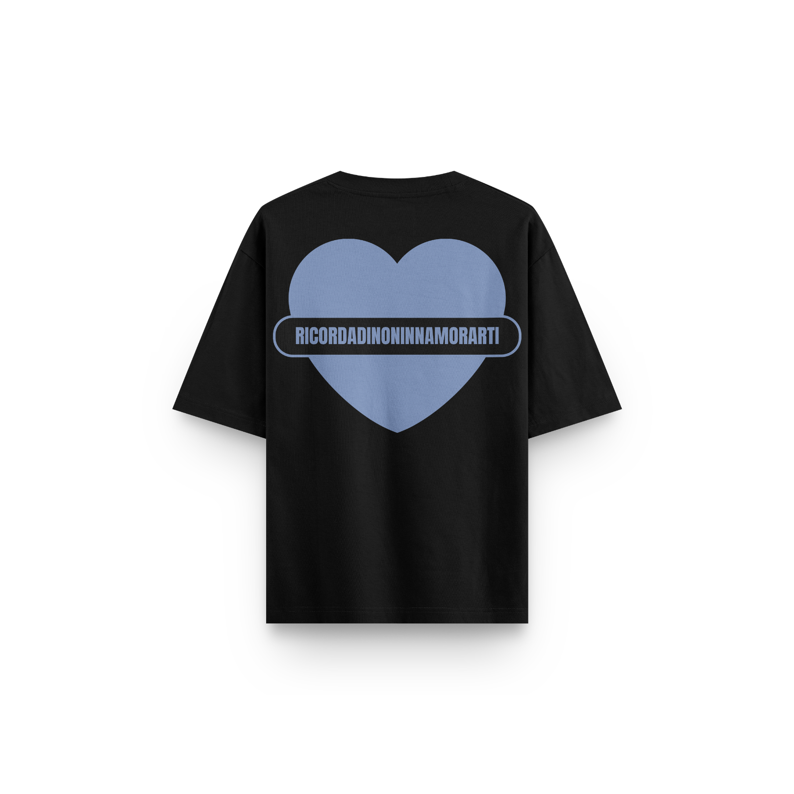 T-SHIRT NERA BOXY LOGO