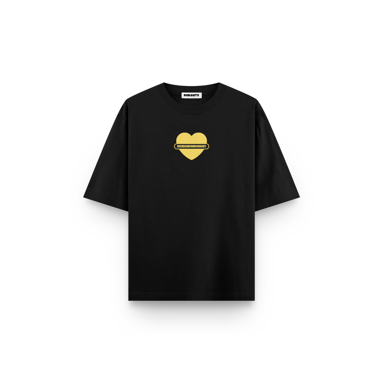 T-SHIRT NERA BOXY LOGO