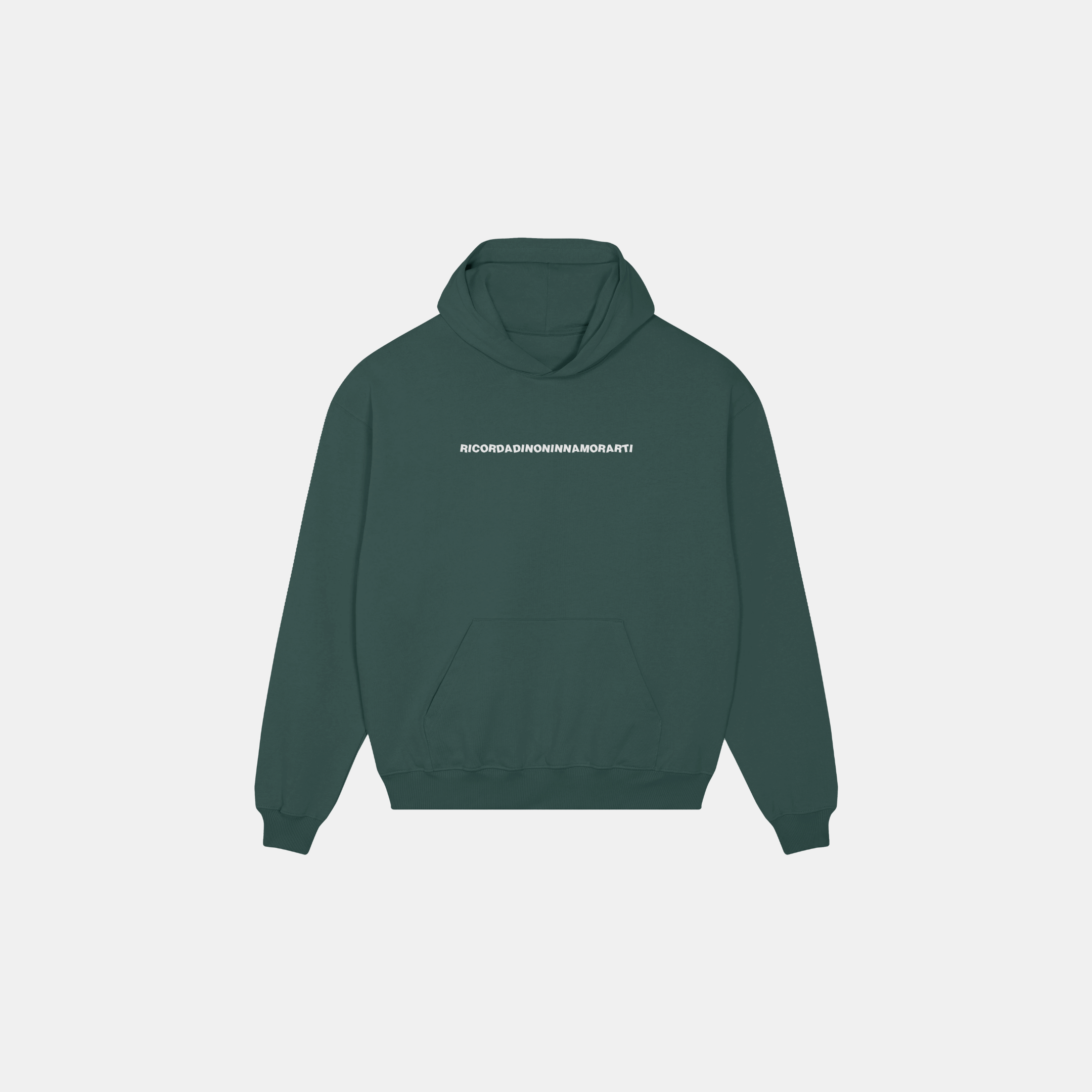HOODIE MA TU MI PENSI MAI VERDE