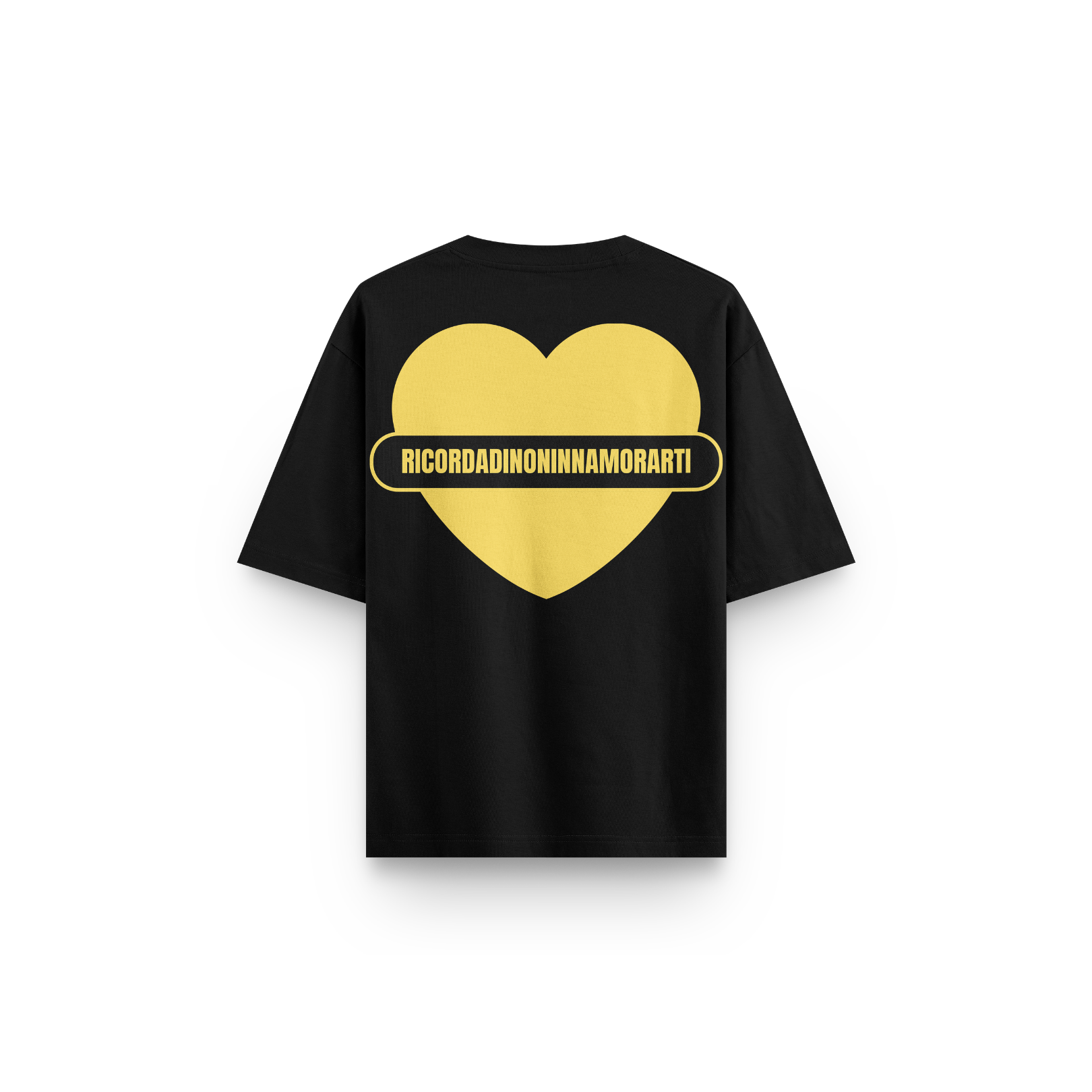 T-SHIRT NERA BOXY LOGO
