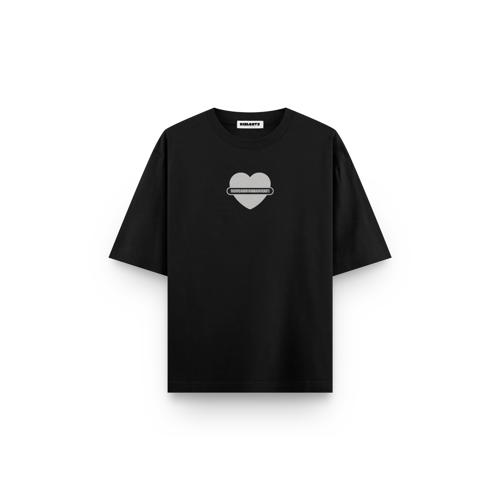 T-SHIRT NERA BOXY LOGO