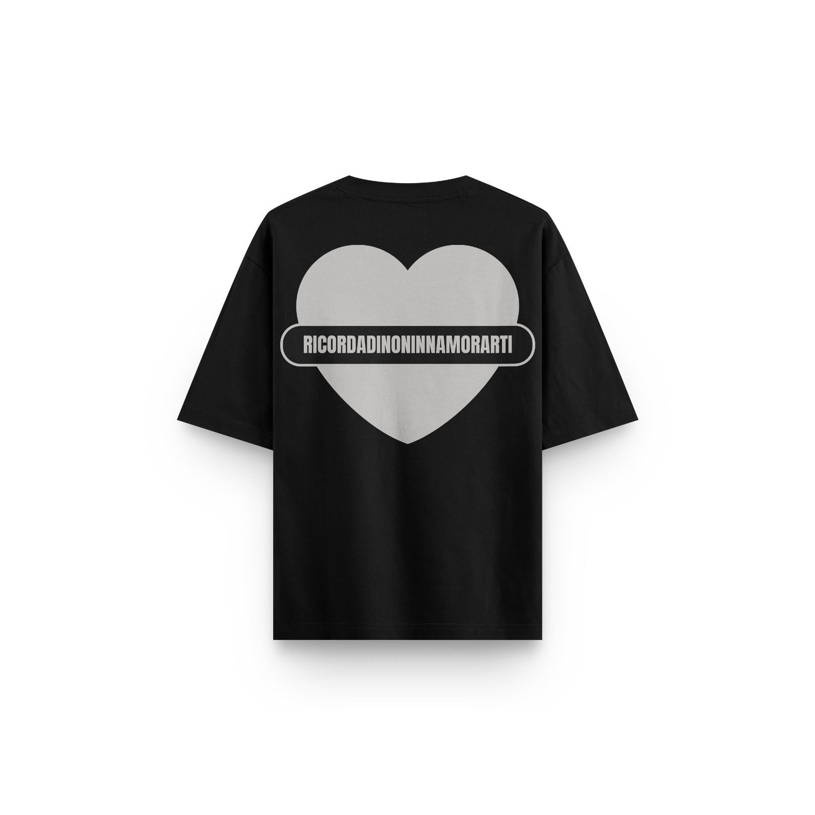 T-SHIRT NERA BOXY LOGO