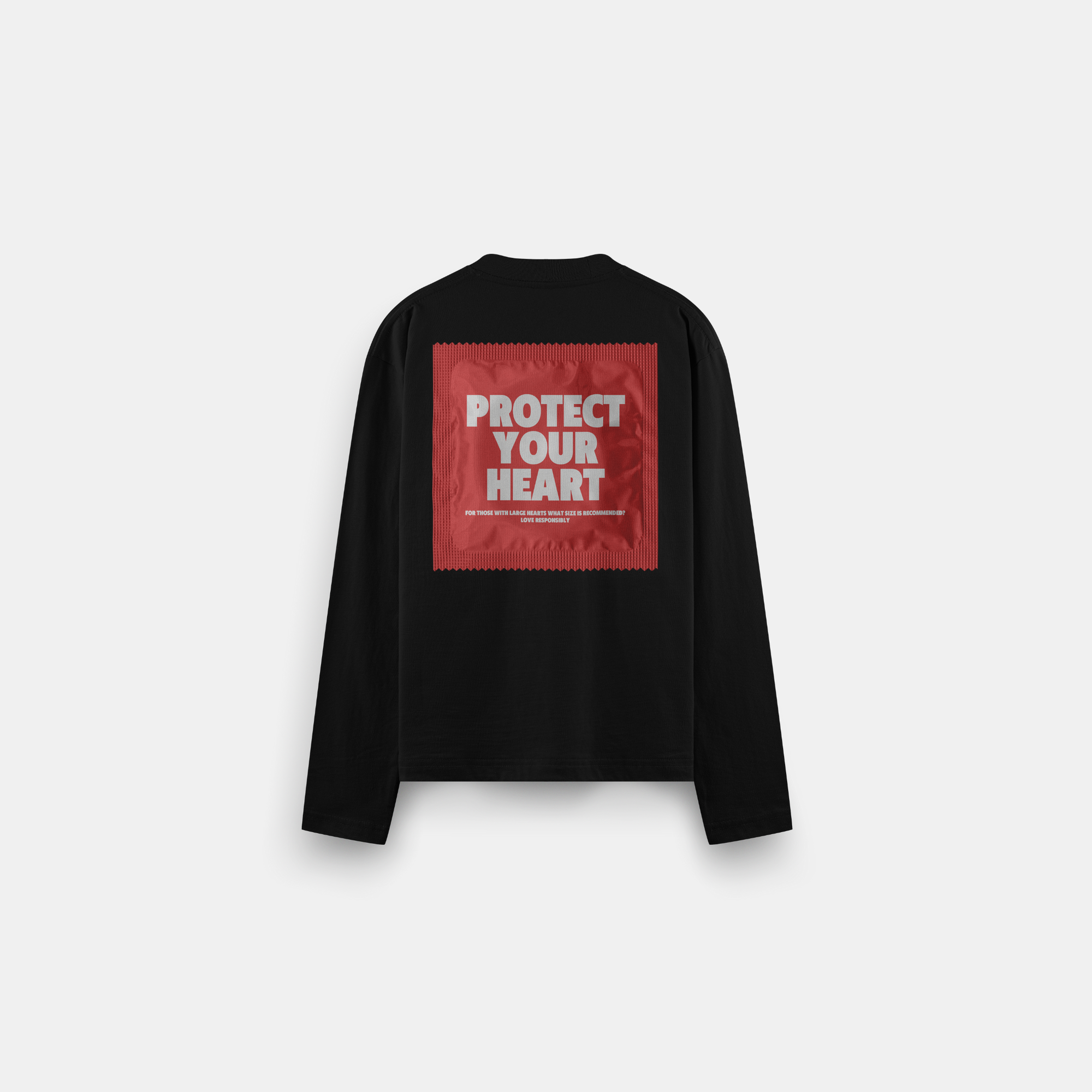 LONGSLEEVE NERA PROTECT YOUR HEART