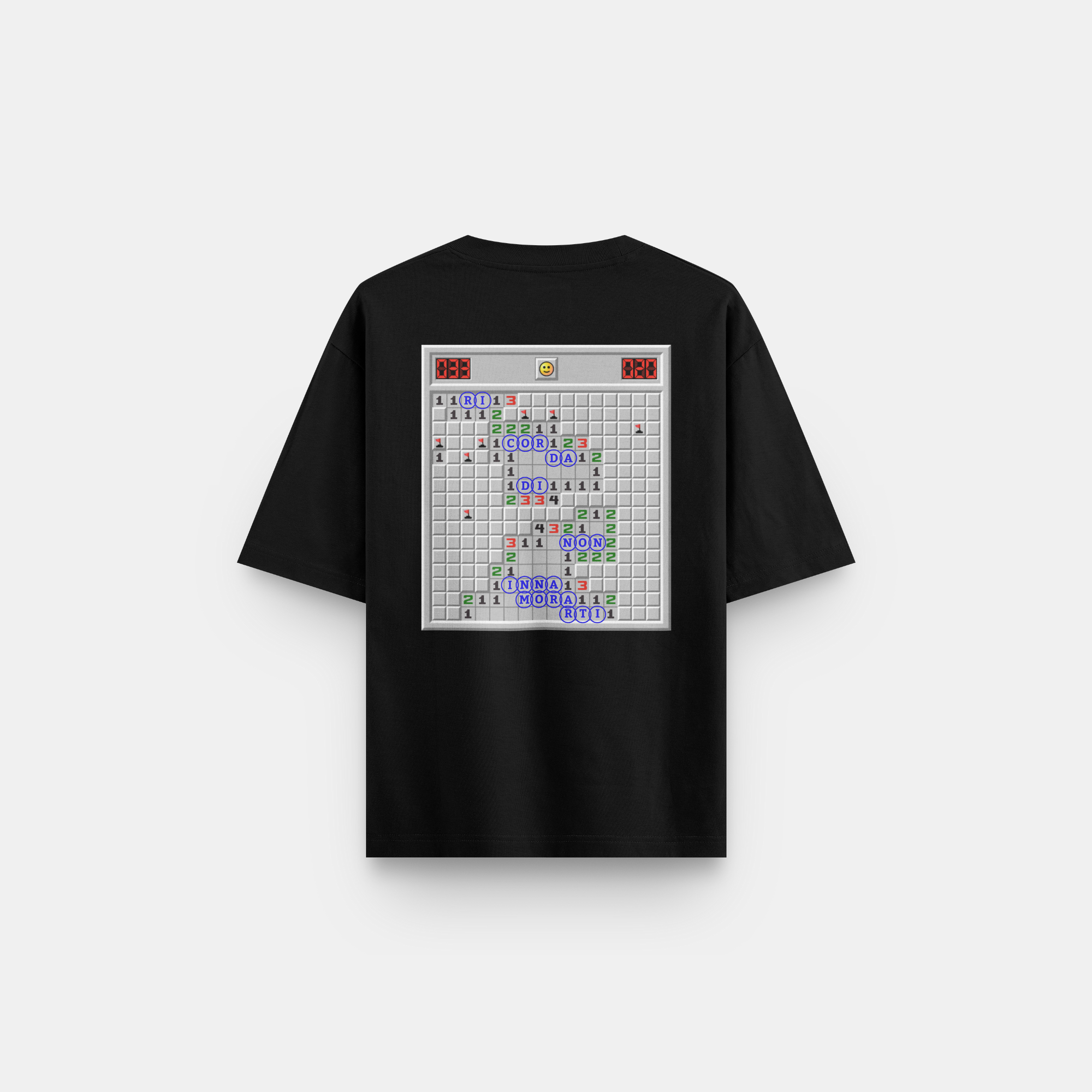 T-SHIRT NERA CAMPO MINATO