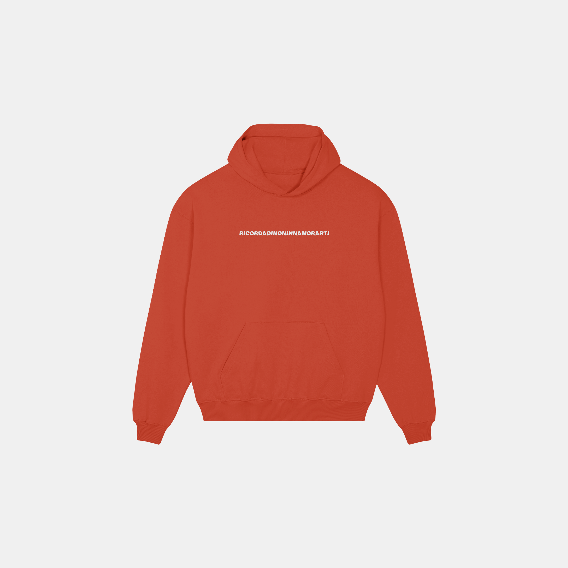HOODIE MA TU MI PENSI MAI ARANCIONE