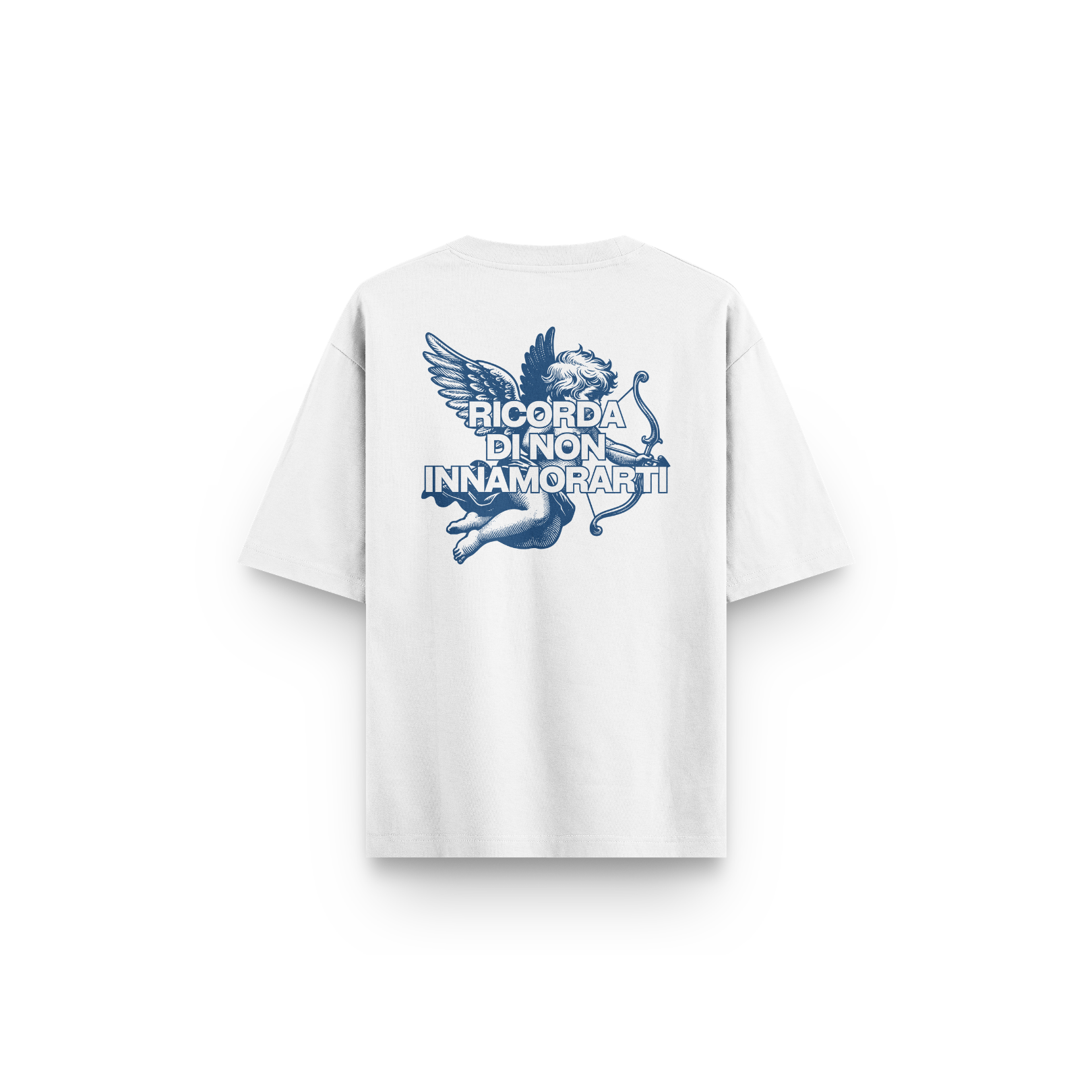 T-SHIRT BIANCA CUPIDO RICORDA DI NON INNAMORARTI