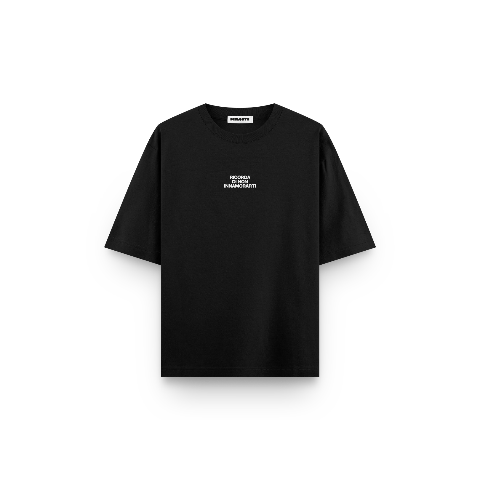 T-SHIRT NERA CUPIDO RICORDA DI NON INNAMORARTI