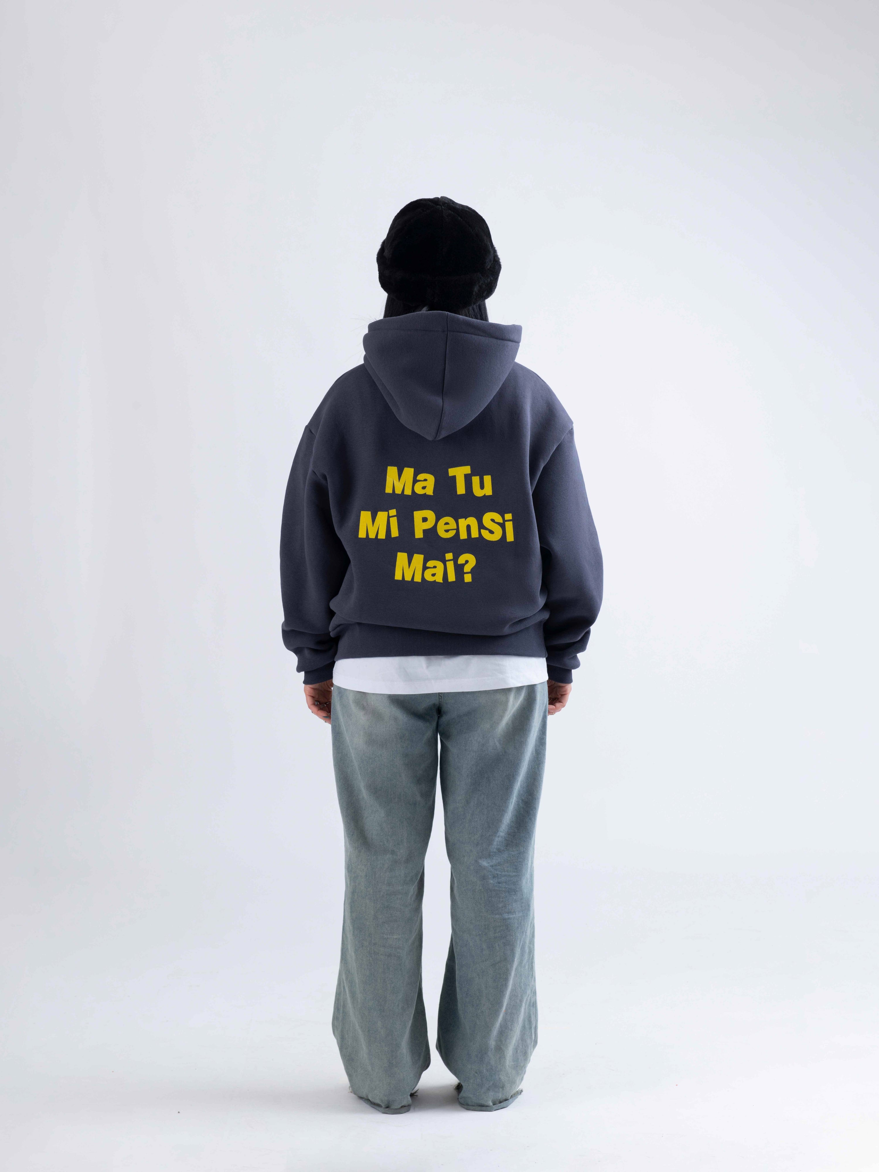 HOODIE DO YOU EVER THINK OF ME GREY