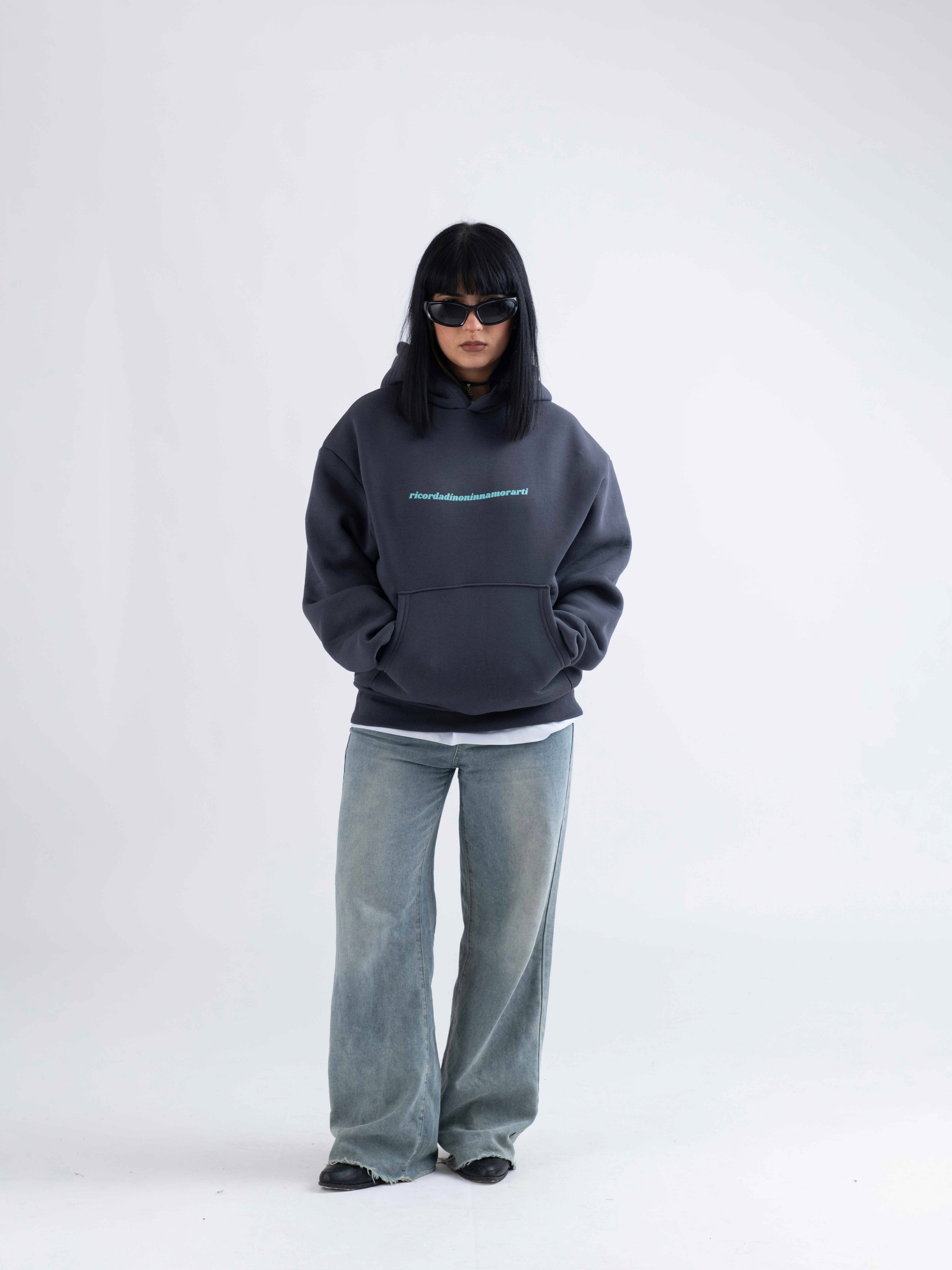 HOODIE TI AMAVO GIA' DAL PRIMO SGUARDO GRIGIA