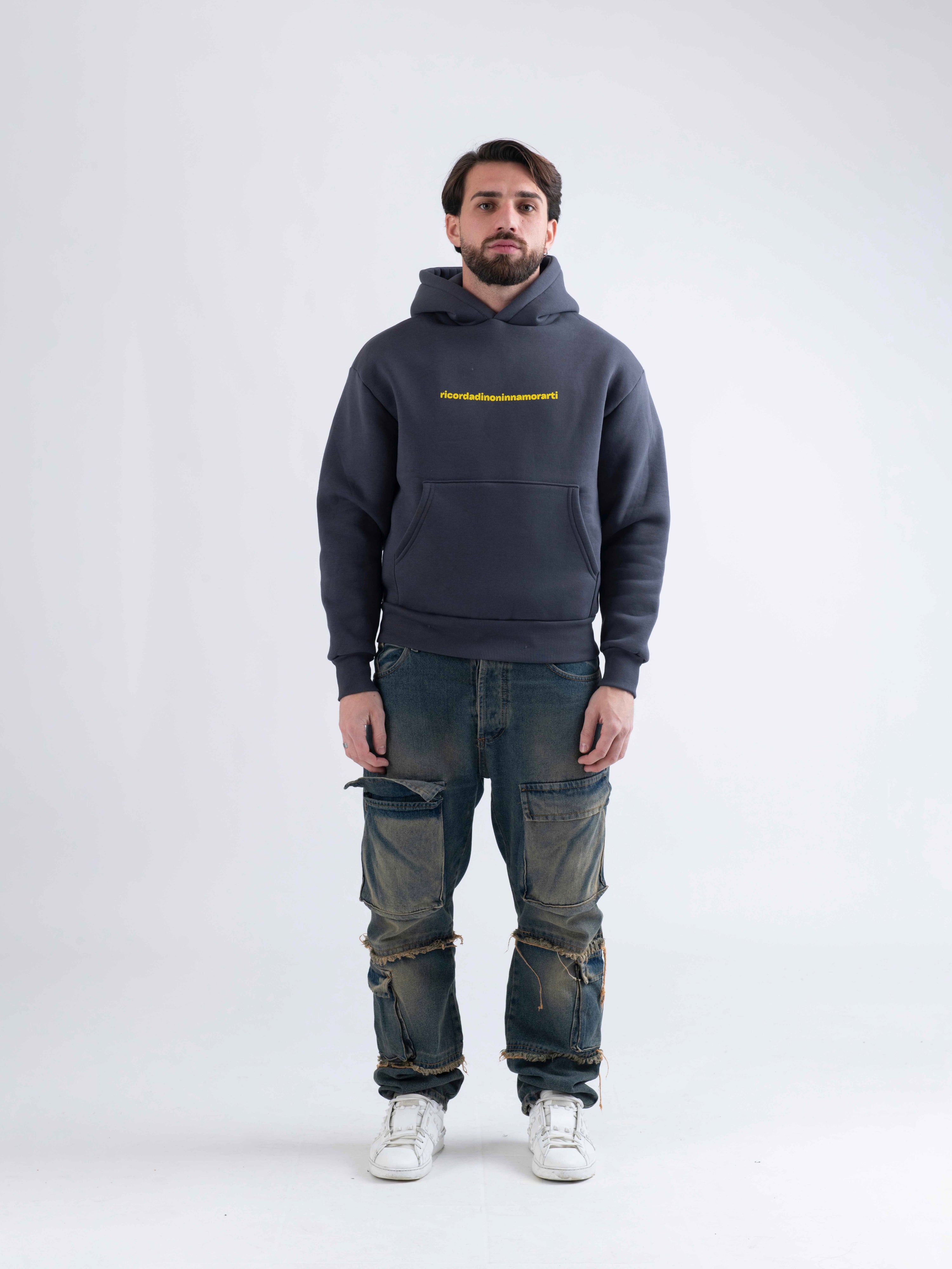 HOODIE PER TE ARRIVEREI SEMPRE IN ORARIO GRIGIA