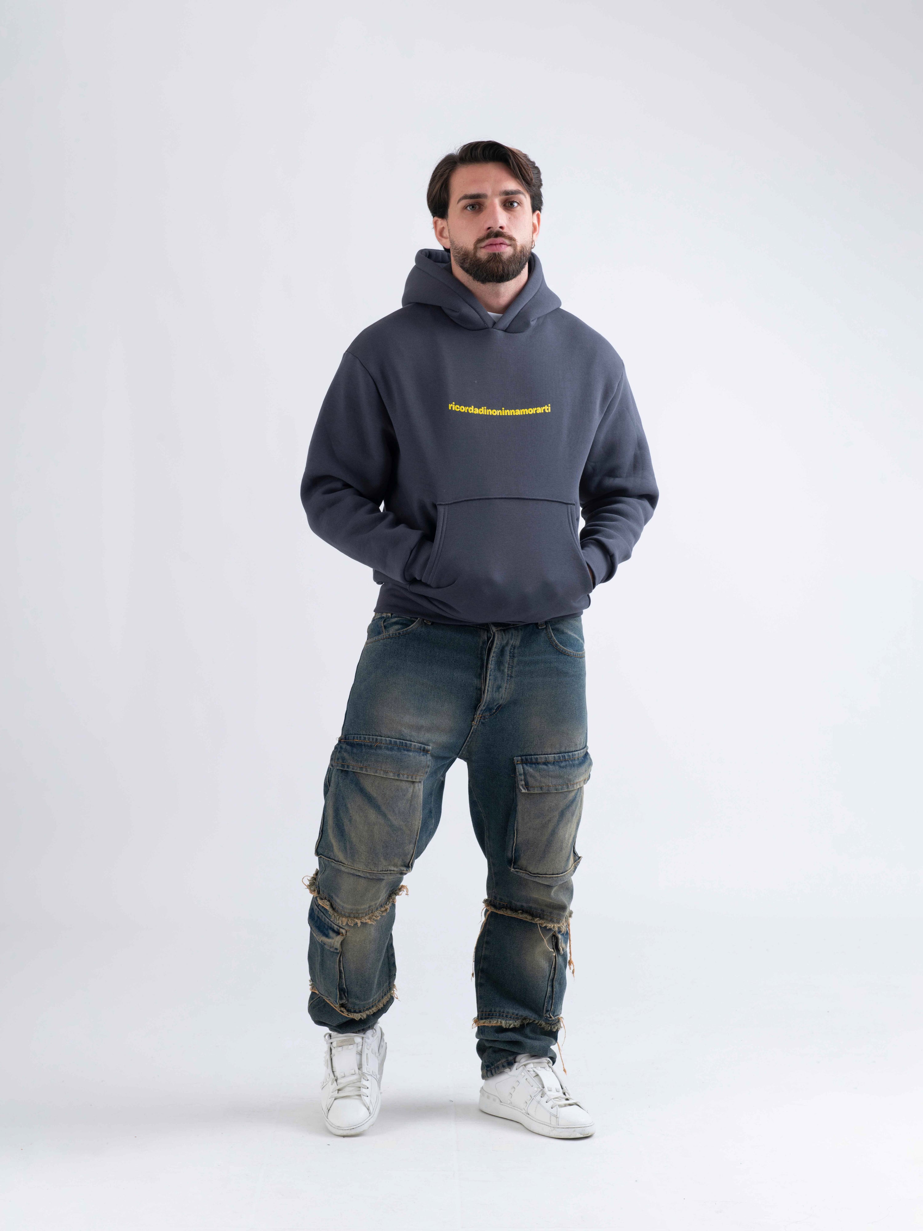 HOODIE PER TE ARRIVEREI SEMPRE IN ORARIO GRIGIA