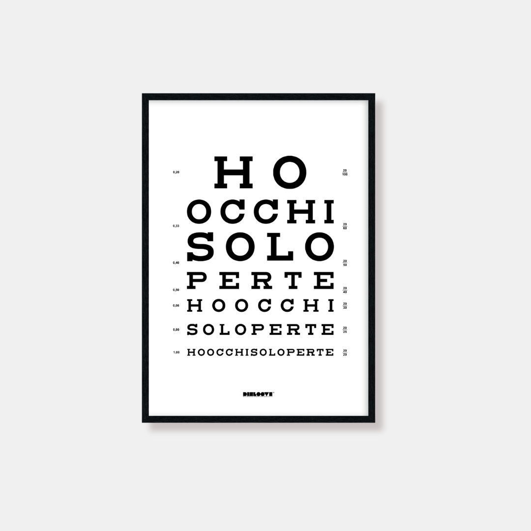 POSTER HO OCCHI SOLO PER TE