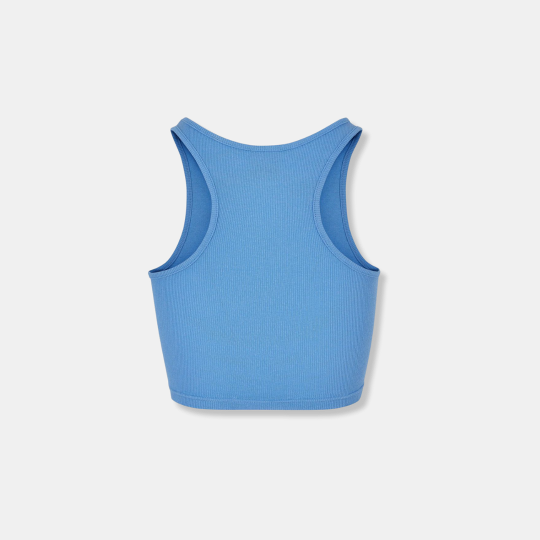 CROP TOP DONNA CELESTE RICORDA DI NON INNAMORARTI