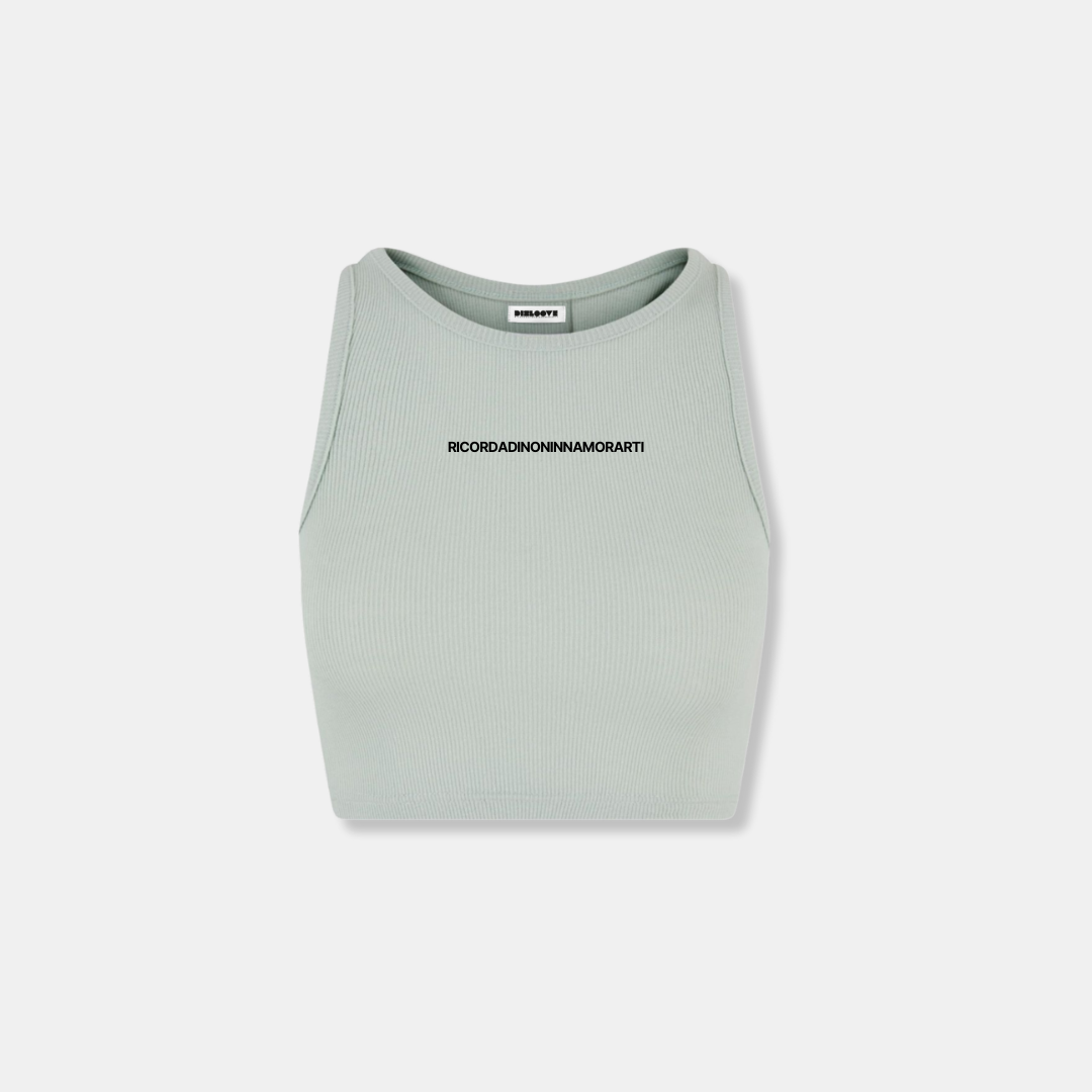 CROP TOP DONNA MENTA RICORDA DI NON INNAMORARTI
