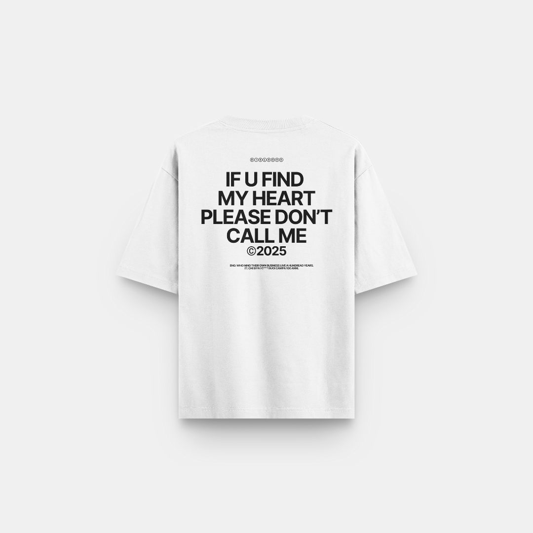 OVERSIZE T-SHIRT TONIGHT I'M PASSING BY YOUR HOUSE