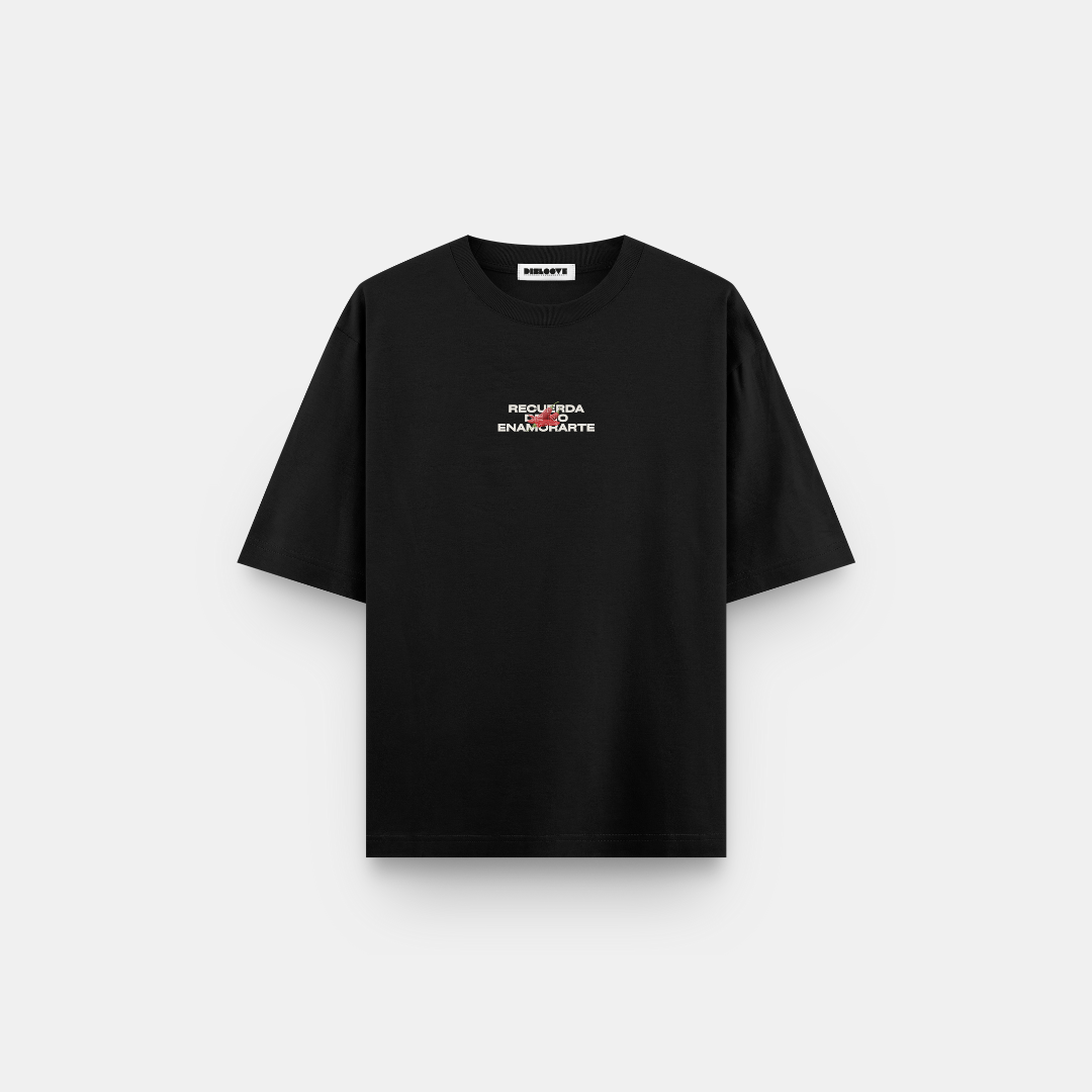 T-SHIRT NERA TE AMO SOLO CUANDO