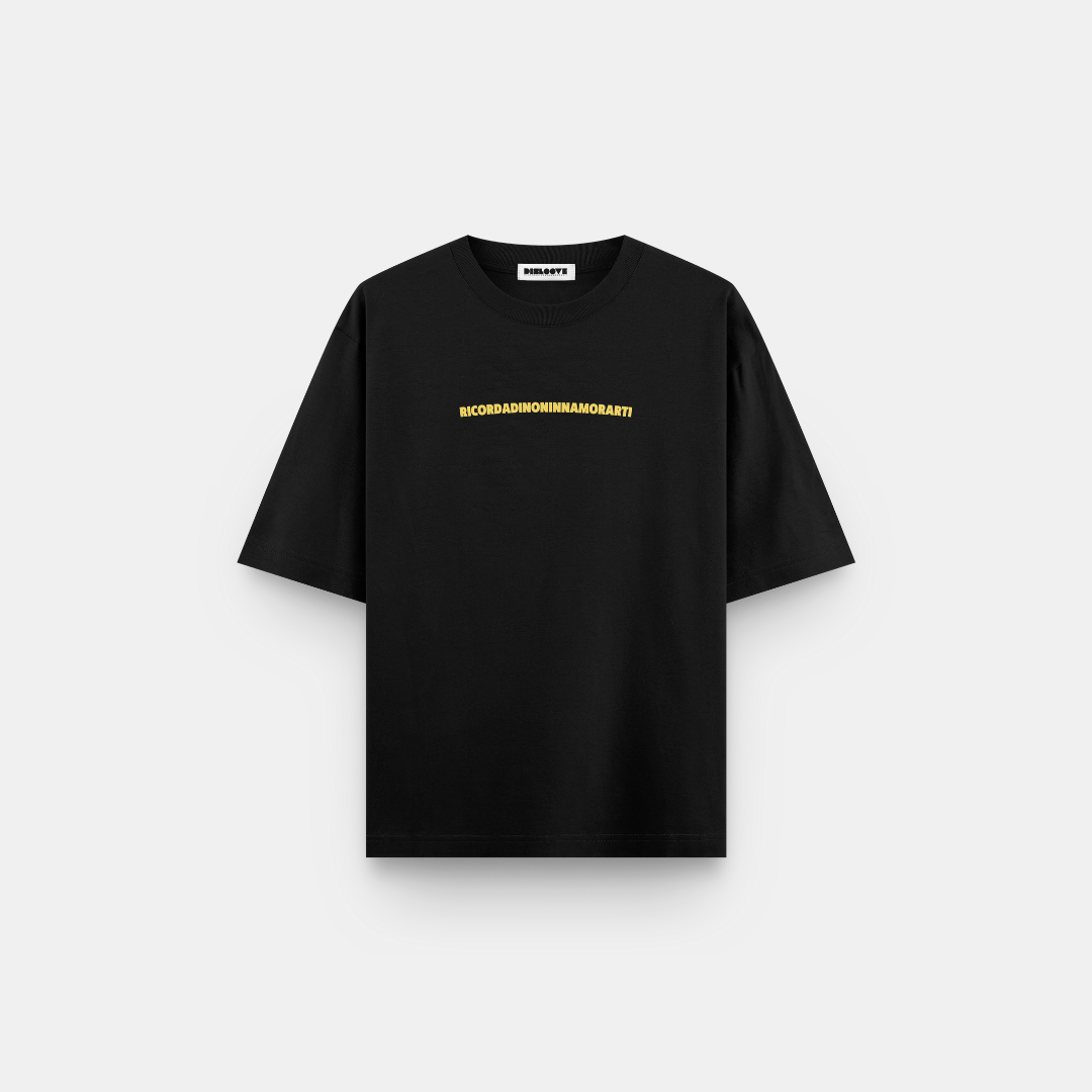 T-SHIRT NERA SE TI INNAMORI SONO C***I TUOI